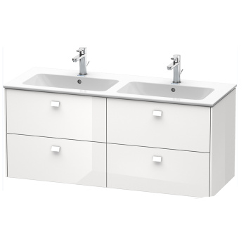 Duravit Brioso Тумба подвесная  под раковину 1290x479х553 мм, с 4 выдвижными ящиками, цвет белый глянц 22 (для 233613)