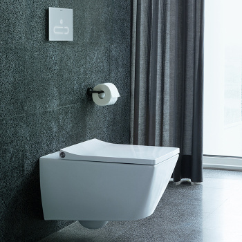 Чаша подвесного унитаза Duravit Viu 25110900001 крепление Durafix, с покрытием WG, белый