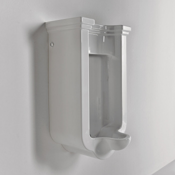 Писсуар подвесной с сифоном и комплектом крепежей Kerasan Waldorf белый 413001