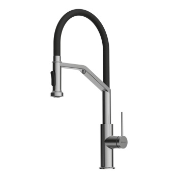 Смеситель для кухни Omoikiri Makkari 2 Plus-SB BN-BL нержавеющая сталь черный 4994494