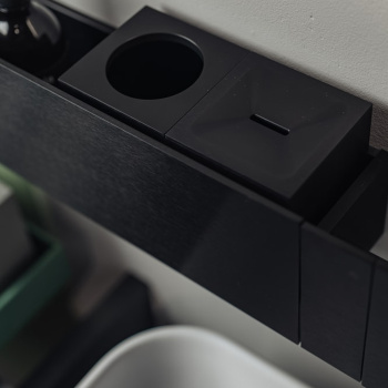 Мыльница подвесная Agape Sen, черный матовый ASEN0933N