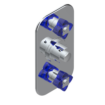 Смеситель для душа THG Petale De Cristal Bleu U6B-A02-5400BE хром