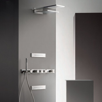 Боковая форсунка нерегулируемая Fantini матовая сталь 86 93 8034B