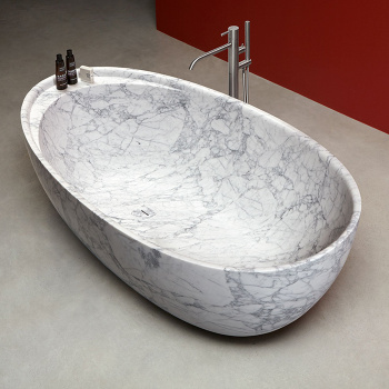 Ванна из искусственного камня Antonio Lupi Eclipse 185x95.5 ECLIPSE Marmo Carrara