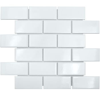 Керамическая мозаика Starmosaic Brick & Metro Brick White Glossy (a32000/a1001g) 291x2956 шт