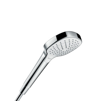 HG Croma Select E Vario Ручной душ 110 3jet (Rain, IntenseRain, Turbo Rain), EcoSmart, цвет: белый/хром