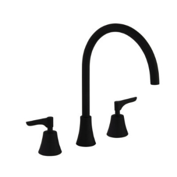 Смеситель для раковины Ramonsoler Adagio на 3 отверстия чёрный 914201MLNM