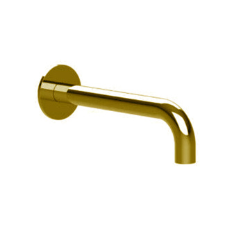 Излив настенный Almar 24 cм для ванны с круглым отражателем, золото pvd E098007.GO