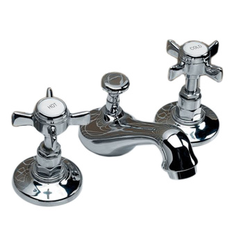 Смеситель для биде Devon&Devon Coventry на 3 отв. с донным клапаном излив 111 мм хром MARF35CR