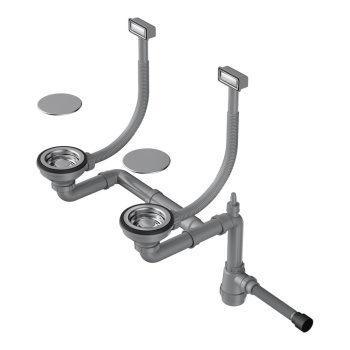 Сифон для мойки Omoikiri WK-2C-IN нержавеющая сталь 4956476