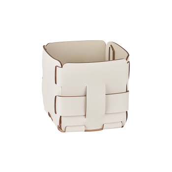 Корзинка ADJ Mini Bottega 12x12xH13, белый/панна котта 1013.10/16