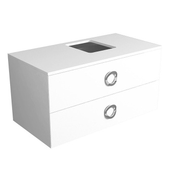 Тумба под раковину подвесная Simas Henges HEM02 bianco lucido 100x52 см белый