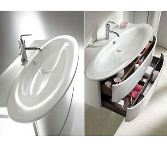 Тумба под раковину Jacob Delafon Presqu'Ile 83 EB1100-V13, Палисандр Шпон