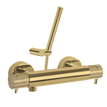 Смеситель термостатический Ramonsoler Odisea для душа с душевым комплектом joya золото 593401DOC