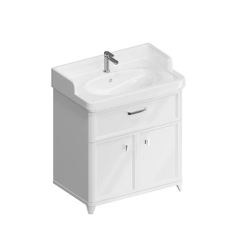 Тумбанапольная с ящиком и дверцамибелая глянцевая Kerama Marazzi Pompei PO.M.80.1\WHT белая глянцевая