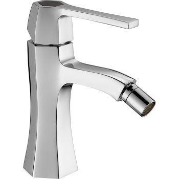 Смеситель для биде Cisal Cherie однорычажный, на 1 отверстие, без донного клапана, хром/черный CH0005646T