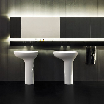 Раковина Agape Drop 67х44х85, наполньная, без отв., белый ACER1099FZ *0