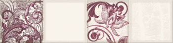 Керамическая плитка Eletto Ceramica Faenza Wine Ornament Frise 3 15.6x63 см 586842005