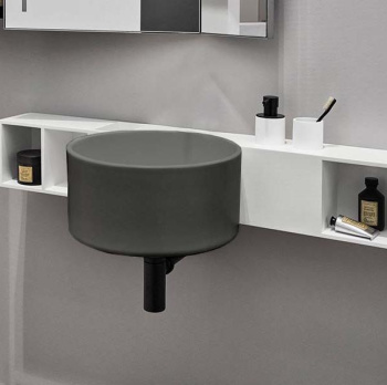 Раковина подвесная Cielo Sella SELSSF CM 40 см серый