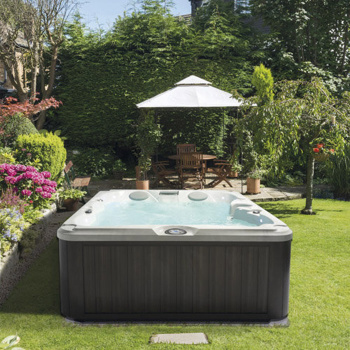 Минибассейн Jacuzzi Spa J235 213х213х91 см, фильтрация CLEARRAY&reg; Active Oxygen, акрила Platinum (65) внешняя панель Silver Wood ZI12ZG0E80