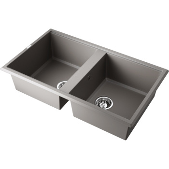 Мойка кухонная Omoikiri Tedori 86-2-GR leningrad grey 4993572