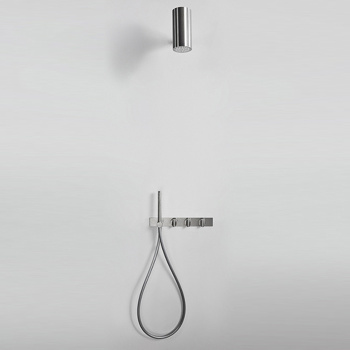 Смеситель для душа Agape Square термостатический, с ручным душем и шлангом, глянец ARUB1119A