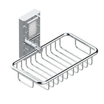 Мыльница-корзина металлическая THG Metropolis Cristal Clair A2A-A02-620 хром