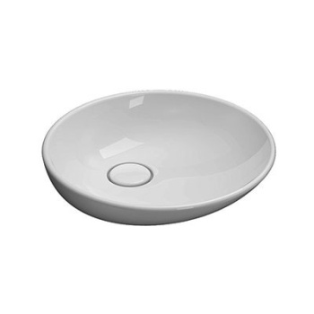 Раковина Globo Lavarredo для установки на столешницу размер D50 см донный клапан в комплекте цвет b LAT50BI