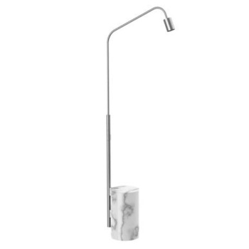 Душевая колонна freestanding MARMOREA Fima Carlo Frattini Outdoor нержавеющая сталь/Carrara F5971RBINOX