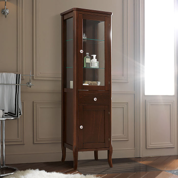 Колонна Kerasan Retro 465x34x160,5h, петли справа DX, noce, орех, ручки: керамика 731540-dx