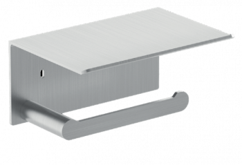 Держатель для туалетной бумаги Nofer с полочкой для мобильного телефона Verona матовый 16876.S