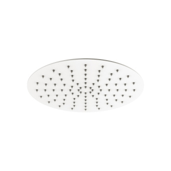 Верхний душ Plumberia Selection d.250 из нерж.стали,встроенный клапан безопасности, поворот.крепление, антикальций, 2, бел.матов., SAT3174BO
