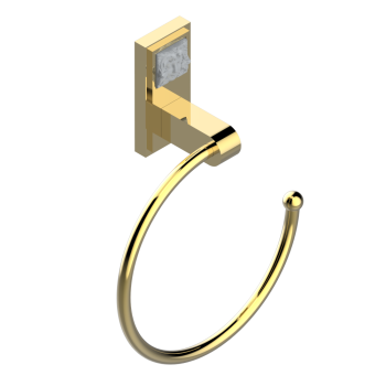 Полотенцедержатель THG Masque De Femme Metal Grave A2T-F01-504N полированное золото