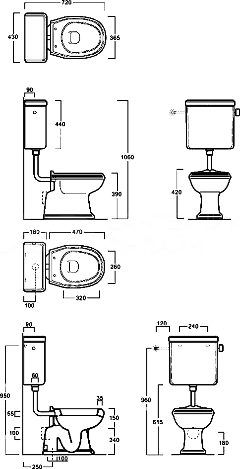 Бачок для унитаза Simas Arcade AR812B bia front flush подвесной белый