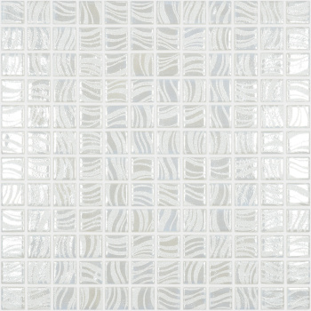 Мозаика на сетке Vidrepur Glitter White №7802 25x25 м2