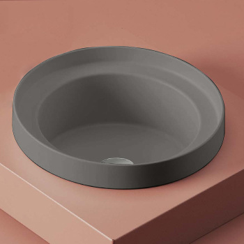 Раковина Artceram Fuori Scala 40, без отв., встраиваемая, без перелива, grigio oliva TFL032 15 00