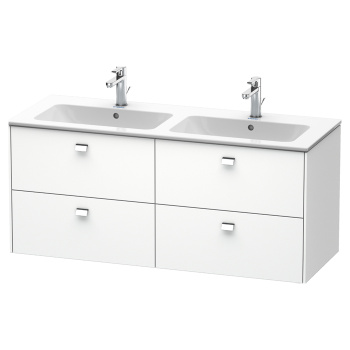 Duravit Brioso Тумба подвесная  под раковину 1290x479х553 мм, с 4 выдвижными ящиками, цвет белый матовый 18 (для 233613)