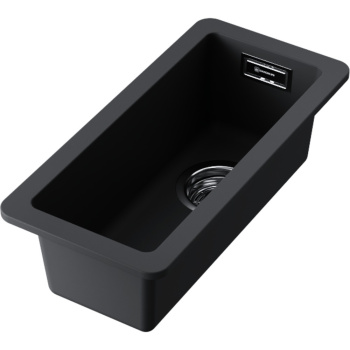 Дополнительная мойка Omoikiri Kata 20-U-BL черная 4993375