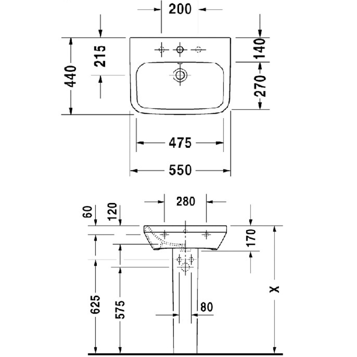Пьедестал Duravit DuraStyle 858290000
