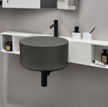 Раковина подвесная Cielo Sella SELS CM 40 см серый