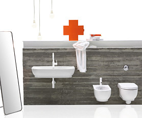 Подвесное биде Simas E Line EL19 белый