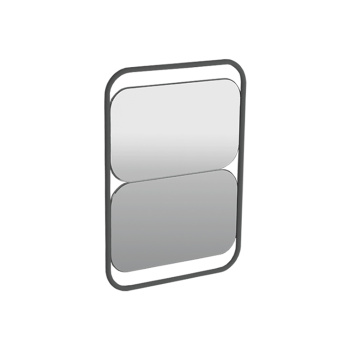 Зеркало для ванной Simas Wave WAS04 nero matt 30x70 см черный