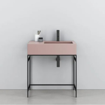 Раковина накладная Cielo I Narcisi NALAMSX CP 76 см левая розовый