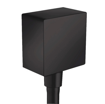 Шланговое подключение Hansgrohe Fixfit Square 26455670, чёрный матовый