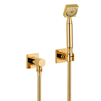 Душевой комплект с ручным душем THG Ginkgo U5E-F01-52 полированное золото