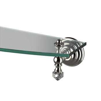 Полка стеклянная Devon&Devon Gemstone 600 мм никель блестящий GEM710NK