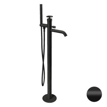 Смеситель для ванны Remer Chrono  напольный черный матовый CH08NO