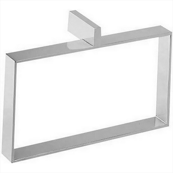 Полотенцедержатель прямоугольный Cisal Quad 25 см, хром QU09022021 Акция