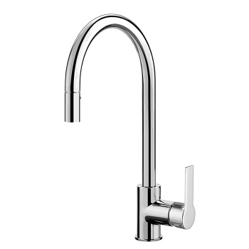 Смеситель для кухни Fima Carlo Frattini Kitchen на 1 отверстие, с выдвижной лейкой Mast, хром F3538WCR