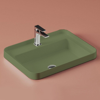 Раковина встраиваемая Artceram Fuori Scala 60х45, 1 отверстие, salvia TFL034 44 00